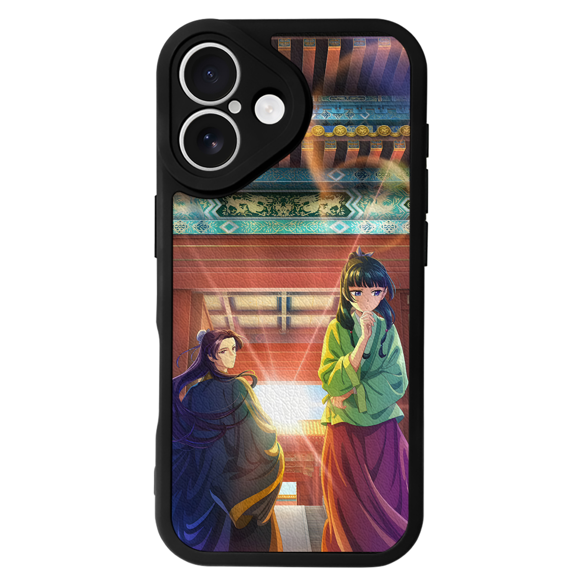 （画像用） 薬屋のひとりごと The Apothecary Diaries 【iPhone 16シリーズ対応】シリコンスマホケース（レザー調） 材質：シリコン
